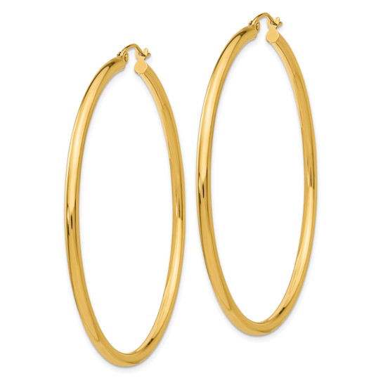 Polished Tube Hoop Earrings – Bay Hill Jewelers