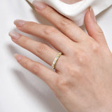 Gabriel & Co. - 14K Yellow Gold Bezel Baguette Diamond Anniversary Band size 6.5 - Bay Hill Jewelers
