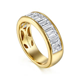 Gabriel & Co. - 14K Yellow Gold Channel Baguette Diamond Anniversary Band - 1.59 ct size 6.5 - Bay Hill Jewelers