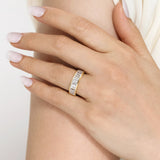 Gabriel & Co. - 14K Yellow Gold Channel Baguette Diamond Anniversary Band - 1.59 ct size 6.5 - Bay Hill Jewelers