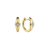 Gabriel & Co. - 14K Yellow Gold Diamond Huggie Earrings - Bay Hill Jewelers