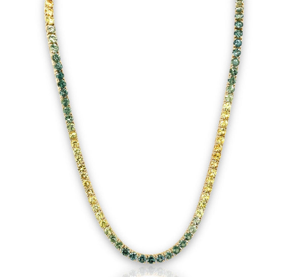 14K Gold Ombre Tennis Necklace - Bay Hill Jewelers