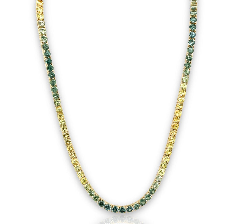 14K Gold Ombre Tennis Necklace - Bay Hill Jewelers