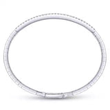 14K White Gold Diamond Bangle - Bay Hill Jewelers