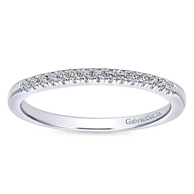 14K White Gold Prong Set Diamond Band - Bay Hill Jewelers