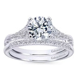 14K White Gold Prong Set Diamond Band - Bay Hill Jewelers