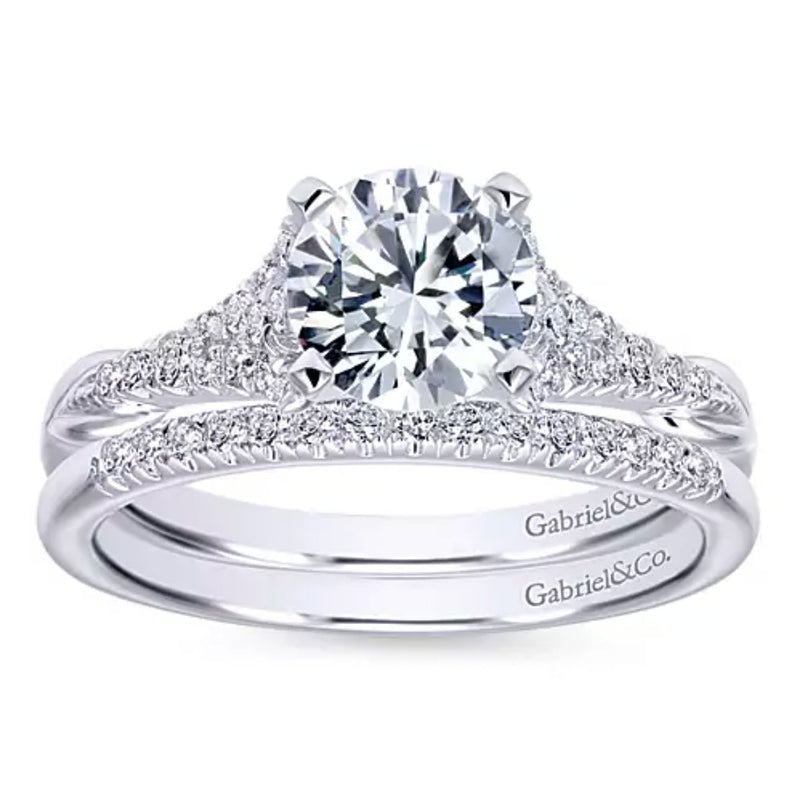 14K White Gold Prong Set Diamond Band - Bay Hill Jewelers