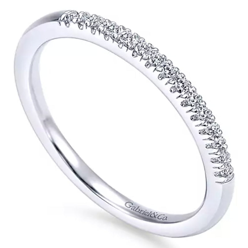 14K White Gold Prong Set Diamond Band - Bay Hill Jewelers