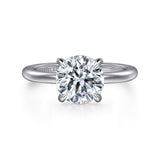 14K White Gold Round Diamond Engagement Ring - Bay Hill Jewelers