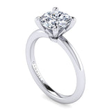 14K White Gold Round Diamond Engagement Ring - Bay Hill Jewelers