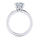 14K White Gold Round Diamond Engagement Ring - Bay Hill Jewelers