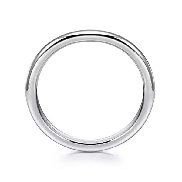 14K White Gold Wedding Band - Bay Hill Jewelers