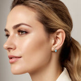 14K Yellow Gold Blue Topaz Stud Earrings - Bay Hill Jewelers