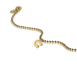 14K Yellow Gold Bujukan Initial C Bracelet - Bay Hill Jewelers