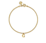 14K Yellow Gold Bujukan Initial C Bracelet - Bay Hill Jewelers