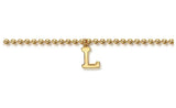 14K Yellow Gold Bujukan Initial L Bracelet - Bay Hill Jewelers