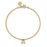 14K Yellow Gold Bujukan Initial M Bracelet - Bay Hill Jewelers