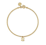 14K Yellow Gold Bujukan Initial S Bracelet - Bay Hill Jewelers