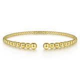 14K Yellow Gold Bujukan Open Bangle - Bay Hill Jewelers