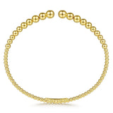 14K Yellow Gold Bujukan Open Bangle - Bay Hill Jewelers