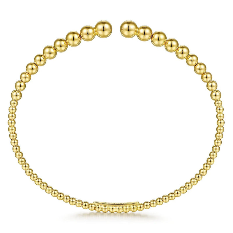 14K Yellow Gold Bujukan Open Bangle - Bay Hill Jewelers