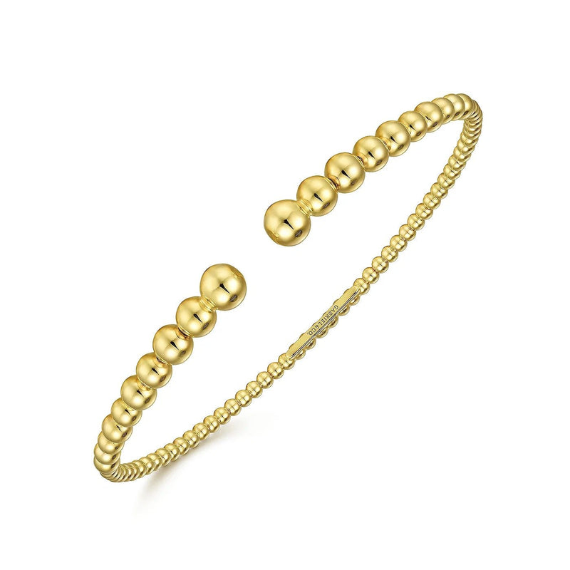 14K Yellow Gold Bujukan Open Bangle - Bay Hill Jewelers