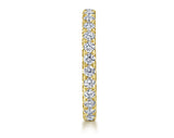 14K Yellow Gold French Pavé Set Diamond Eternity Band - 1.02 cttw Damonds - Bay Hill Jewelers