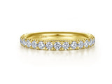 14K Yellow Gold French Pavé Set Diamond Eternity Band - 1.02 cttw Damonds - Bay Hill Jewelers