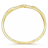 14K Yellow Gold Kaslique Diamond Bangle - Bay Hill Jewelers