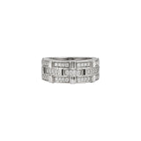 18K White Gold Diamond Link Band