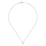 14K White Gold Diamond Cross Pendant Necklace - Bay Hill Jewelers