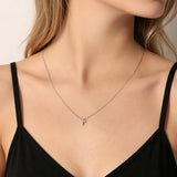 14K White Gold Diamond Cross Pendant Necklace - Bay Hill Jewelers