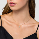 14K Yellow Gold Diamond Cross Pendant Necklace - Bay Hill Jewelers