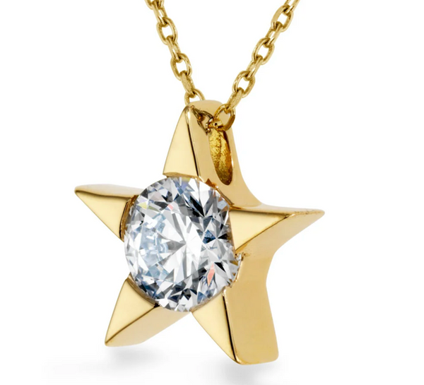 18K Yellow Gold Illa Star Pendant Necklace