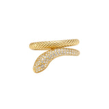 Snake Spiral Diamond Ring
