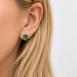 Columbian Emerald Stud Earrings