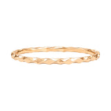 Rose Gold Geometric Design Bangle
