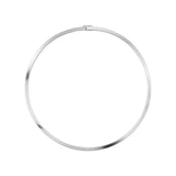 14K White Gold Flat Omega Chain