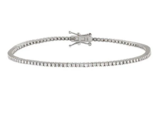 2.00Ct Diamond 14K White Gold Tennis Bracelet