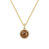 Rough Cut Red Diamond Necklace