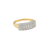 Mixed Metal Double Row Diamond Ring - Bay Hill Jewelers