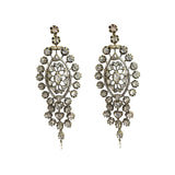 Antique-inspired Diamond Drop Earrings