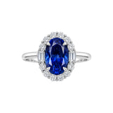 Oval Natural Blue Sapphire Ring - Bay Hill Jewelers