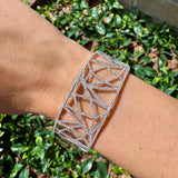 Open Design Diamond Bangle