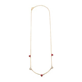 Trinity Ruby and Diamond Station Necklace