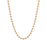 Moon Beam Rose Tone Sterling Silver Necklace