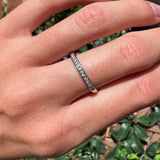 Platinum Channel Set Diamond Band