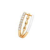 Multi Row Ring with Diamonds