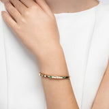 Trinity Emerald and Diamond Bangle