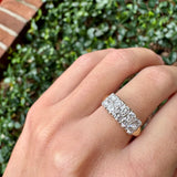 Mixed Metal Double Row Diamond Ring - Bay Hill Jewelers